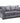 Windsor Fullback Sofa Grey 3 Seater
