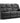 Harald Electric Recliner Sofa Black 3 Seater