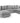 Bishop Scatterback Sofa Platinum U Shape Corner