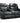 Galaxy Tech Electric Recliner 2 Seater Black Leather