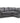 Windsor Fullback Sofa Grey Right Hand Facing Corner