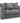 Harley Jumbo Sofa Grey 2 Seater